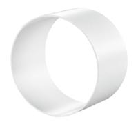 Conector de tubo de 150 mm de diámetro, pieza de conexión para tubos redondos flexibles de PVC, conector de tubo redondo, sistemas de ventilación, conducto de ventilación, canal, plástico ABS, color