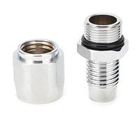 Conector de tubo de aceite, adaptador de montaje de tubo chapado en latón de 3/4 pulgadas, accesorios para máquina de engrase (Dead connector)