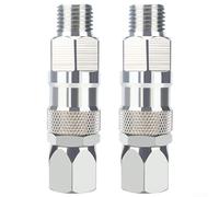 Conector de tubo de acero inoxidable robusto de 1/4 pulgadas para equipos de pulverización sin aire (B)