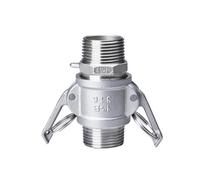 Conector de tubo de acoplamiento rápido Camlock, 1 Uds., 1/2 "-4", tipo A + D/tipo B + F, accesorios Camlock, adaptador de púa Homebrew MPT FPT (Color : B and F TYPE, Size : DN80)