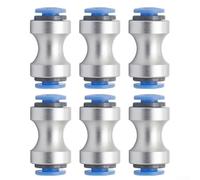 Conector de tubo de alimentación para, 6 unidades de juntas de PTFE de metal, estable a altas temperaturas (-190 °C a 260 °C), extrusora de baja resistencia para Bambu Lab P1P/P1