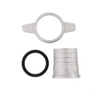 Conector de tubo de aluminio con junta de goma para bombas de agua para asegurar conexiones entre varios tamaños de tubería (2 pulgadas)