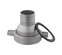 Conector de tubo de aluminio para bomba de agua con junta de goma integrada para un sellado mejorado y un rendimiento eficiente del sistema de bomba (3 pulgadas a 2 pulgadas)