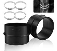 Conector de tubo de canal -Tuyau de Chauffage 75mm 2 Pièces Tuyau Chauffage 75mm avec 4 Colliers de Serrage pour Accessoires de Chauffage Eberspacher Webasto