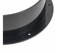 Conector de tubo de escape de ventilación ABS Brida de tubo recto para sistemas de conductos de aire y conexión de extremo de tubería (150 mm)