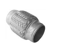 Conector de tubo de escape flexible de acero inoxidable de 60 mm x 100 mm, acoplador de soldadura resistente, junta de manguito adaptador de tubo flexible (60 mm x 100 mm)