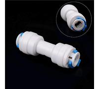 Conector de tubo de filtro de agua SENRISE, conectores de ajuste a presión, conector rápido para sistema de filtro de agua por ósmosis inversa RO (conector recto de 0,6 cm a 0,6 cm, 1 unidad)