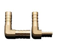 Conector de tubo de manguera de latón, codo de acoplamiento, púa reductora igual, adaptador de conector de tubo acoplador de púas de 4mm-25mm(OD 9-5mm)