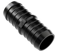 Conector de tubo de plástico de 45 mm para mangueras de jardín, estanques, tuberías de agua, juntas de púas en línea