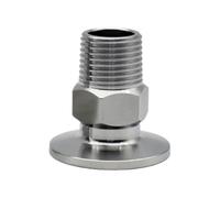 Conector de tubo de rosca macho de vacío KF de 1 pieza, conector de tubería Industrial de junta de alambre exteri0r de acero inoxidable SS304(1INCHx50)