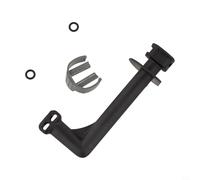 Conector de tubo de salida 4.064-069.3 para limpiador de alta presión Kärcher K4, pieza de conexión de PP+ABS+PC, flujo de agua estabilizado, fácil instalación, negro/gris