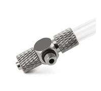 Conector de tubo neumático con rosca macho M3, M4, M5 y M6 (diámetro exterior de 3 mm, 4 mm y 6 mm), rosca pasante, conexión rápida recta/codo, 5 unidades(6-M4,WX-KPC)