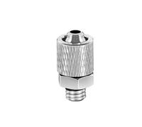 Conector de tubo neumático, rosca macho M3, M4, M5, M6, 1/8", tubo de aire de 3 mm, 4 mm y 6 mm de diámetro exterior, rosca pasante, conexión rápida, 10 unidades(PL4-M4)