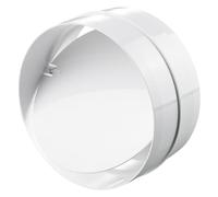 Conector de tubo redondo con válvula antirretorno de 150 mm, tubo de ventilación, conector de tubo redondo, tubo de ventilación de entrada y salida, canal de ventilación, PVC, conector de ABS, válvula