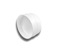 Conector de tubo redondo, conector interior, válvula antirretorno, sistema de ventilación de PVC, diámetro 125 mm