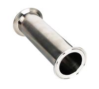 Conector de Tubo Sanitario en Acero Inoxidable 304 (1 PC), Longitud 300 mm, ID 19-108 mm, Acabado Pulido, Resistente a la Corrosión, Para Extensión Tubo Agua Casa/Jardín/Industria(32mmx50.5)