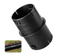 Conector de tubo universal de 100 mm, conector de manguera de aire acondicionado, acoplador de drenaje de patio para descarga de bomba de sumidero y extensiones de bajante, se adapta a tubos