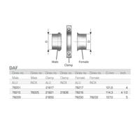 Conector de tubos, sistema de escape DINEX 78230
