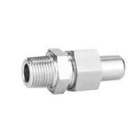 Conector de unión de acero inoxidable 304 for soldadura de tuberías, rosca macho BSPT de 1/2" 3/4" 1", accesorios for tuberías de alta presión.(BSPT 1-28MM_304 SS)