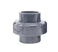 Conector de unión de PVC, accesorios de fontanería de 50 mm de diámetro interior, enchufe de disolvente gris, conector rápido para estanque de peceras de acuario