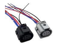Conector de válvula de 6 pines con arnés de Cable de 15cm 18AWG 1J0 973 713 G 1J0973713G 42121200 4G0973813B 4G0 973 813B(A)