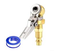 Conector de válvula de inflador de bola con rosca FNPT de 1/4 pulgadas para integración en sistemas de suministro de aire existentes y kits de inflado (1 juego)