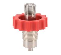 Conector de válvula para recarga de tanques de CO2 Red Gear, adaptador de acero inoxidable G5/8 a M16, válvula de presión pulida para cilindros de CO2 con sellado seguro y diseño