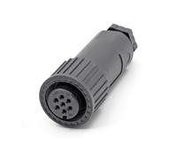 Conector de válvula proporcional de 7 pines para modelos Rexroth, Moog, Parker, Atos y Vickers | Acoplador de cable hembra de plástico | Clasificación IP67, certificado CE y RoHS | Compatible con