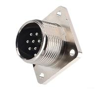 Conector de válvula proporcional de 7 pines para Rexroth para Moog para Parker Atos | Enchufe de válvula solenoide hidráulica de metal completo | DIN EN175201-804 IP67 Contacto de cobre (7 pines)