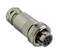 Conector de válvula proporcional de 7 pines, todo de metal con cable de 1 m para Rexroth R900021267, Moog DB97007061, para PARKER 5004072