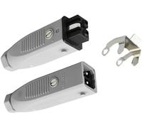 Conector de válvula solenoide STAS200 - Conector de control electrohidráulico rectangular 2+PE, IP54, 16 A, 250 V(STAS 200-Male Plug 1pcs)