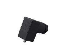 Conector de válvula solenoide tipo C GDS207, 3 pines, 230 V CA/CC, clasificación IP65, corriente 6 A, montaje atornillado, prensaestopas negro PG7(GDS 207 Plug)