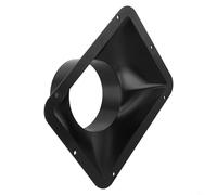 Conector de ventilación de brida de pared para ventilación de campana de cocina, adaptador de manguera de ventilador de conducto de 100 mm y 150 mm, ABS impermeable para interiores con SE (100 mm)