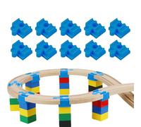 Conector de vías de ferrocarril - PP 4 x 3,2 x 1,9 cm | Adaptador de carril | Expansión de silencio Train1 para modelos de modelos, ferrocarriles de juguete, montaje de árboles de hobby y actividades