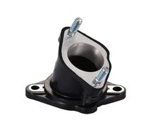 Conector del colector del motor Pieza de repuesto de carburador de 27 mm para mantenimiento de ATV de motocicleta CG150 / 250, carcasa de polímero, diseño de montaje con brida, soporte para oreja