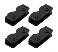 Conector del reemplazo de la tienda 4PCS, recambios rectangulares plásticos negros de la ayuda del soporte para los accesorios del gazebo