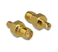 Conector Delock 88828 SMA a SMB macho chapado en oro