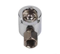 Conector deslizante para pistola de grasa hexagonal, 16 mm/22 mm, acoplamiento de metal para coche, camión industrial, plata (16 mm)