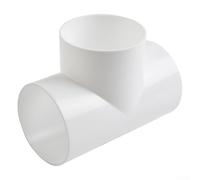 Conector divisor de conducto ABS en forma de T/Y de 100 mm, accesorio de tubería de ventilación para ventilador extractor, ventilación de aire para sistema HVAC, junta de conductos de aire fresco a