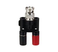 Conector divisor de conector banana de 4 mm y conector macho BNC a 2 conectores de 4 mm.