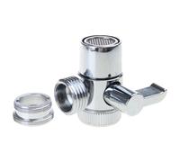 Conector divisor de grifo de fregadero de aleación, válvulas desviadoras para grifo de cocina y baño para cocina y baño