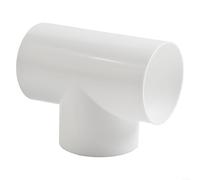 Conector divisor en T de 4 pulgadas para extractor de ventilador, tubo de ventilación, tubo de ventilación de 100 mm, accesorio redondo de PVC (forma de T, 100 mm)