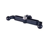 Conector divisor en Y de cabeza esférica de 140 mm de ancho y 17 mm con rosca de 1 / 4 de pulgada Adecuado para montaje de dispositivo doble en trípodes para teléfono Base de soporte para teléfono