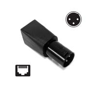 Conector DMX Una RJ45 RJ45 Ethernet Una Juegos de Adaptadores Macho Y Hembra XLR DMX de 3 Pines (3 Pines 2 Par)