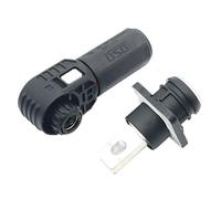 Conector doblado de un solo núcleo, conector rápido almacenamiento energía 2000V/CC, Terminal E120 for vehículo eléctrico nueva(Black,Through-hole)