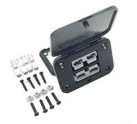 Conector doble de montaje empotrado, perfectamente adecuado para maquinaria eléctrica y equipos de manipulación de materiales (gris)