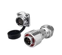 Conector DZ-20 de cubierta de plástico de cuatro orificios for valla, iluminación de lámpara LED, 2 conectores de aviación for equipos industriales de 3, 4 y 12 núcleos(7 core)