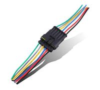 Conector Eléctrico de 6 Pines - Cable de Conexión Resistente al Agua para Coche - Enchufe Adaptador de 6 Vías Duradero