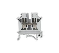 Conector eléctrico de cable Conductor de enchufe Universal, bloque de terminales de carril DIN, UK 6N, multicolor, 10 Uds.(Grey)