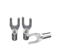 Conector eléctrico de cable de cobre UT tipo horquilla en U, terminal de crimpado sin aislamiento, tipo pala(8Pieces UT16-8)